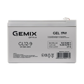 Акумуляторні батареї Акумуляторна батарея Gemix GL12-9.0 Сірий